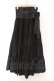 画像1: BPN / コルセット付きロングティアードスカート M ブラック O-26-03-27-051-GO-SK-OW-OS (1)