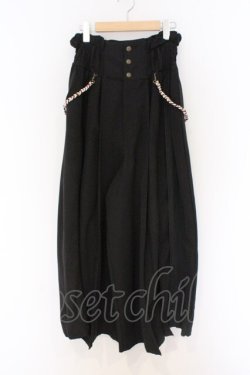 画像1: Ozz oneste / 袴ワイドパンツ  ブラック O-26-03-27-006-OO-OP-OW-OS