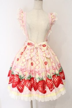 画像1: Angelic Pretty / Decoration Strawberry スカート  イエロー O-26-03-27-055-AP-SK-IG-OS