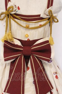 画像2: metamorphose / 春告げ鳥の恋うららプリーツジャンパースカート  えんじ×ワイン O-26-03-27-056-ME-OP-IG-OS