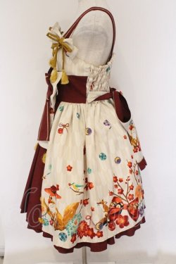 画像3: metamorphose / 春告げ鳥の恋うららプリーツジャンパースカート  えんじ×ワイン O-26-03-27-056-ME-OP-IG-OS