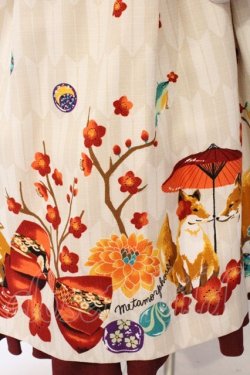 画像4: metamorphose / 春告げ鳥の恋うららプリーツジャンパースカート  えんじ×ワイン O-26-03-27-056-ME-OP-IG-OS