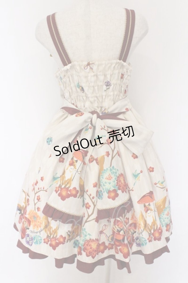 画像5: metamorphose / 春告げ鳥の恋うららプリーツジャンパースカート  えんじ×ワイン O-26-03-27-056-ME-OP-IG-OS (5)