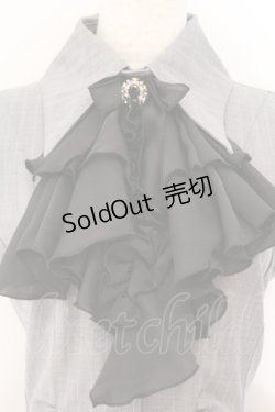 画像2: MARBLE / ゴシック調タイ付きドレープジャケットワンピース  グレー×ブラック O-26-03-27-057-GO-OP-IG-OS