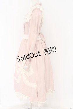 画像4: Hoshibako Works / リボンフローラコットンレースロングワンピース  ピンク×生成り O-26-03-27-058-LO-OP-IG-OS