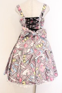 画像4: Angelic Pretty / Fancy Stationeryジャンパースカート  クロ O-26-03-27-060-AP-OP-IG-OS