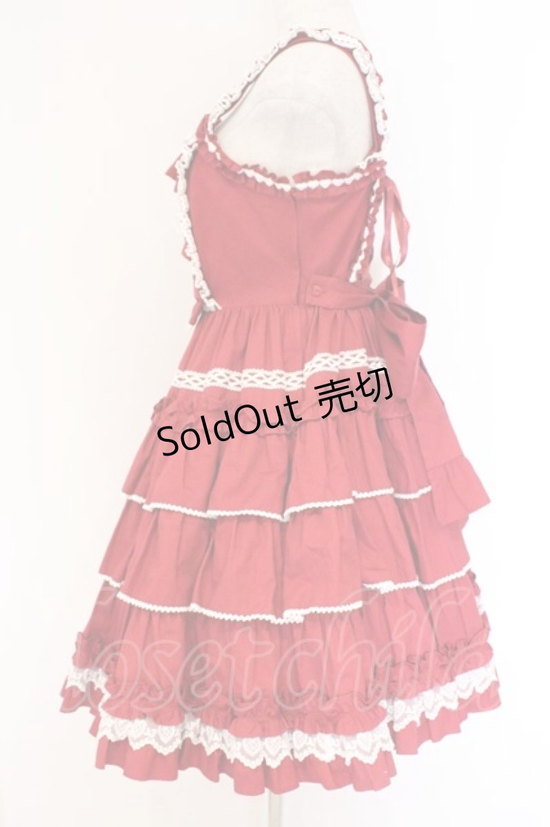 画像3: Angelic Pretty / Prettyフリルジャンパースカート  アカ O-26-03-27-061-AP-OP-IG-OS (3)