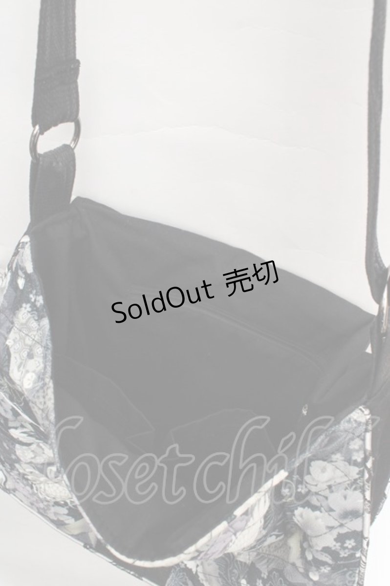 画像4: Qutie Frash / 和柄ショルダーバッグ  ブラック O-26-03-27-1003-QU-BG-IG-ZTK051 (4)