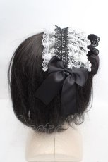 画像3: MorunxMuunaStoik / Libraヘッドドレス  クロ×シロ O-26-03-27-1031-EL-ZA-OW-OS (3)