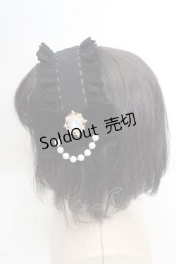 画像2: Triple fortune / 刺繍ヘッドドレス  ブラック O-26-03-27-1032-EL-AC-OW-OS