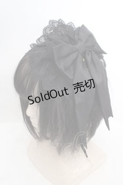 画像1: Magical Holic / クロスチャーム円形クリップヘッドドレス  ブラック O-26-03-27-1033-LO-AC-OW-OS