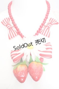 画像1: metamorphose / いちごネックレス  アカ系 O-26-03-27-1039-ME-AC-OW-OS