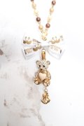 metamorphose / リボン＆くまちゃんネックレス  ゴールド O-26-03-27-1041-ME-AC-OW-OS