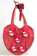 画像1: merry jenny / My Melody heart tote bag  アカ O-26-03-27-1005-LO-BG-IG-ZTK051 (1)