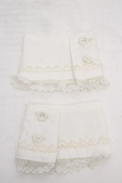 画像1: metamorphose / ハートレースカフス  シロ O-26-03-27-1056-ME-ZA-OW-OS