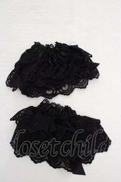 画像2: metamorphose / バラ付レースカフス  クロ O-26-03-27-1061-ME-ZA-OW-OS