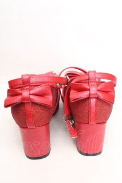 画像3: Angelic Pretty / グリッター宝石リボンシューズ M アカ O-26-03-27-1011-AP-SH-IG-OS