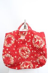 PINK HOUSE / 天使リース柄キルティングバッグ  アカ O-26-03-27-1012-LO-BG-OW-OS