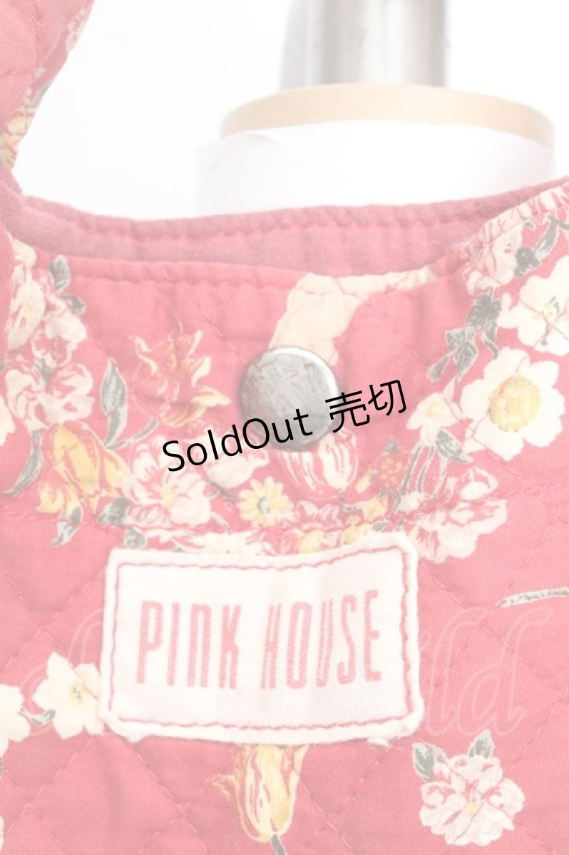 画像2: PINK HOUSE / 天使リース柄キルティングバッグ  アカ O-26-03-27-1012-LO-BG-OW-ZTK051 (2)