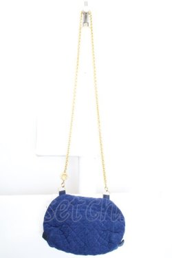 画像5: PINK HOUSE / ゴールドチェーン使いキルティングポシェット  ブルー O-26-03-27-1013-LO-BG-OW-OS