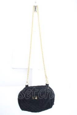 画像1: PINK HOUSE / ゴールドチェーン使いキルティングポシェット  ブルー O-26-03-27-1014-LO-BG-OW-OS