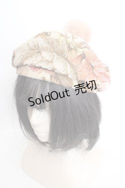 画像1: Kurumi Collaboration / ノエル・ド・メモワール　ベレー帽  ベージュ O-26-03-27-1017-GO-AC-IG-OS