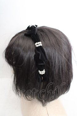 画像2: m petit by misako / AM*NIPLカチューシャ  クロ O-26-03-27-1019-LO-AC-IG-OS