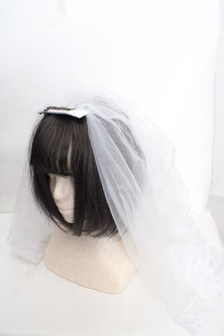 画像1: Estrellas / ロングヴェールマルチクリップ  ホワイト O-26-03-27-1022-EL-AC-IG-OS