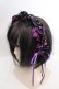 画像1: Atelier Beatrice / ローズパールカチューシャ  ブラック×パープル O-26-03-27-1024-GO-AC-IG-OS (1)
