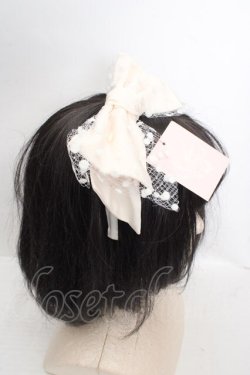 画像3: Melody BasKet / Dollyリボンカチューシャ  アイボリー（ピンク寄り） O-26-03-27-1025-LO-AC-OW-OS