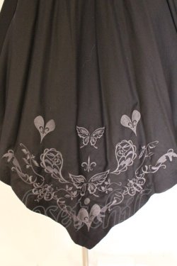 画像2: BPN / ハート刺繍シャーリングワンピース M ブラック O-26-03-27-063-GO-OP-OW-OS