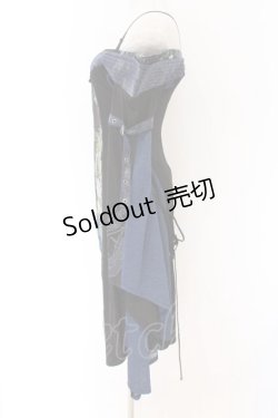 画像3: Qutie Frash / オフショルベルトカーディガン  ブラック×ブルー O-26-03-27-064-QU-JA-IG-OS