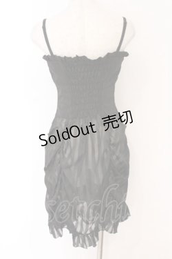 画像4: BPN / ストライプシフォンビスチェワンピース M ブラック O-26-03-27-066-GO-TO-OW-OS