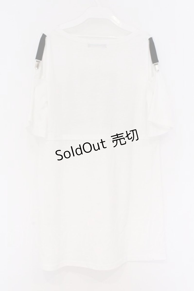 画像3: HELL CAT PUNKS / I NEED HELL オープンショルダーTシャツワンピース  ホワイト O-26-03-27-001-PU-TO-OW-ZT0405M (3)
