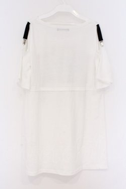 画像3: HELL CAT PUNKS / I NEED HELL オープンショルダーTシャツワンピース  ホワイト O-26-03-27-001-PU-TO-OW-OS