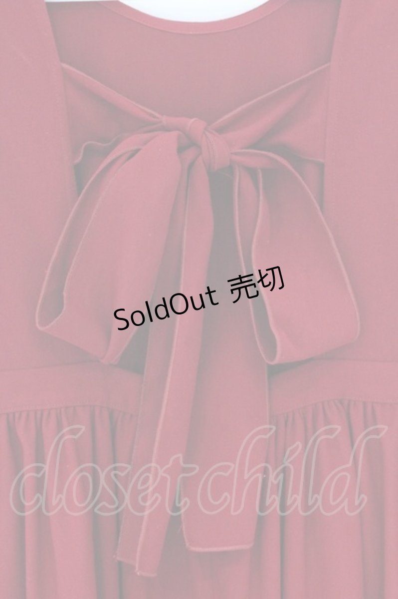 画像2: merry jenny / back ribbonワンピース  アカ O-26-03-27-014-LO-OP-IG-ZT007 (2)
