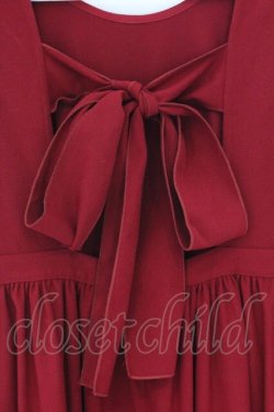 画像2: merry jenny / back ribbonワンピース  アカ O-26-03-27-014-LO-OP-IG-OS