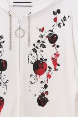 画像2: SEX POT ReVeNGe / アップルptZIPパーカー  ホワイト O-26-03-27-002-SP-TO-OW-OS