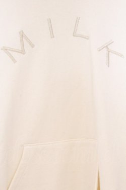 画像2: MILK / ロゴ刺繍パーカー  オフシロ O-26-03-27-018-ML-TO-IG-OS