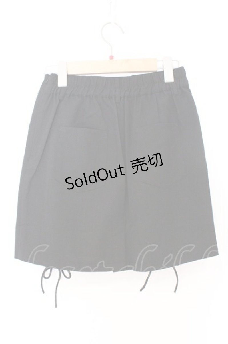 画像3: NieR Clothing / DOUBLE BELT BRAID BLACK SKIRT【ロゴチャーム付き】 スカート  ブラック O-26-03-27-022-PU-SK-IG-ZT037 (3)