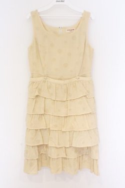 画像1: Emily Temple cute / ドットウールワンピース  生成り O-26-03-27-025-ET-OP-IG-OS