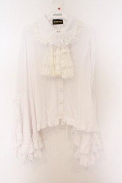 画像1: ATELIER PIERROT / ルイーズ ジャボタイ ブラウス  ホワイト O-26-03-27-026-EL-BL-IG-OS