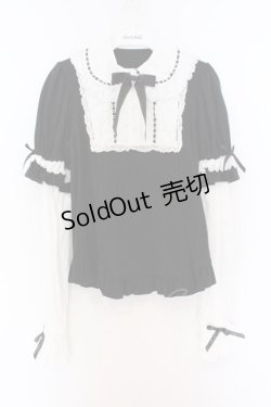 画像1: Angelic Pretty / クラシック付け袖カットソー  クロ×シロ O-26-03-27-029-AP-TO-IG-OS