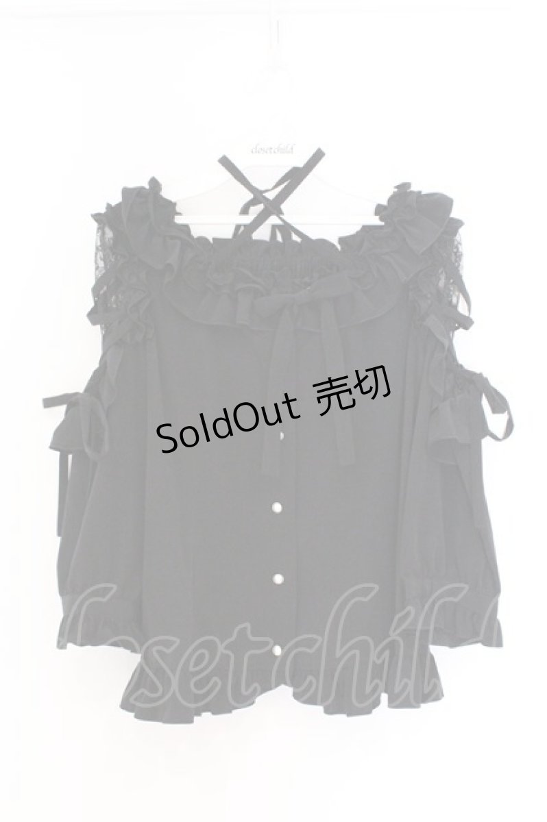画像1: Angelic Pretty / Sweetリボンブラウス  クロ O-26-03-27-031-AP-BL-IG-OS (1)