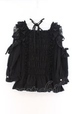 画像3: Angelic Pretty / Sweetリボンブラウス  クロ O-26-03-27-031-AP-BL-IG-OS (3)