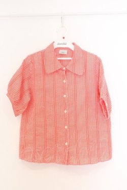 画像1: LEBECCA boutique / 太陽が射すチェックブラウス F アカ O-26-03-27-032-EL-BL-OW-OS