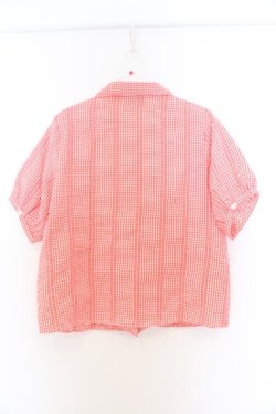 画像3: LEBECCA boutique / 太陽が射すチェックブラウス F アカ O-26-03-27-032-EL-BL-OW-OS