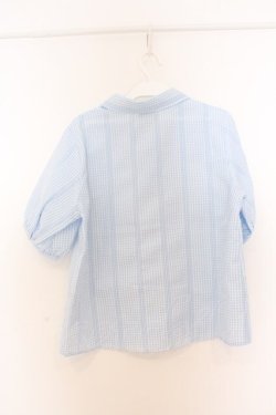 画像3: LEBECCA boutique / 太陽が射すチェックブラウス F サックス O-26-03-27-033-EL-BL-OW-OS