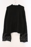 axes femme / フレア袖ハイネックニット F クロ O-26-03-29-034-AX-TO-YM-OS