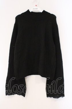 画像1: axes femme / フレア袖ハイネックニット F クロ O-26-03-29-034-AX-TO-YM-OS